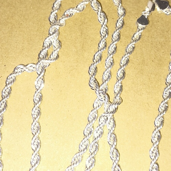 925 Stamped 30" Rope Chain - Picture 4 of 8